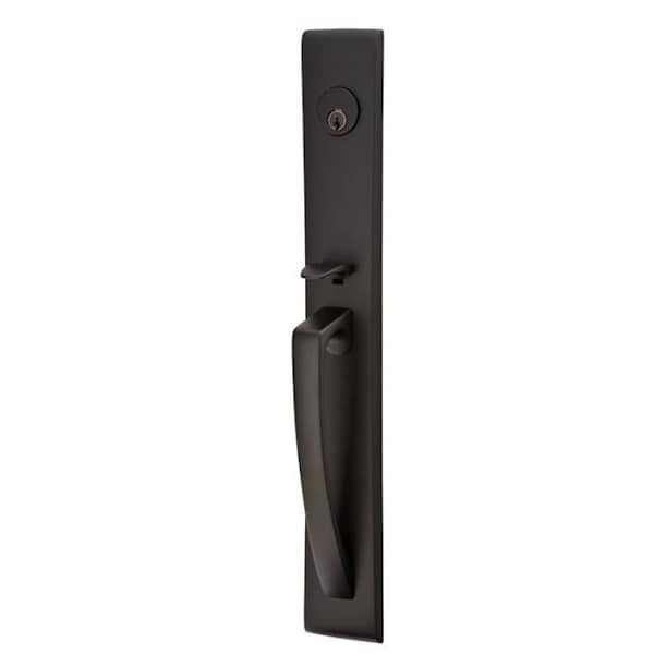 Emtek Flat Black Handleset 4826SQUUS19 4826SQUUS19 - main